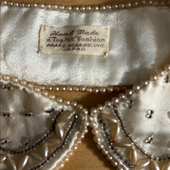 Elegant Beaded Detachable Collar made in Japan made in 1950's - Picture 3 of 4